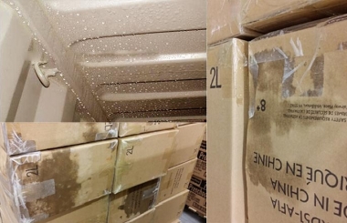 Hiện tượng mưa trong container